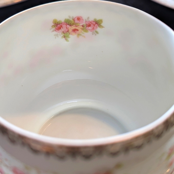 Antique AP Austria Bridal Rose Tea Cup, Saucer, and Dessert Plate Set - 1900s - Picture 1 of 9
